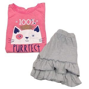 Short Sleeve Shirt & Ruffled Shorts Bundle